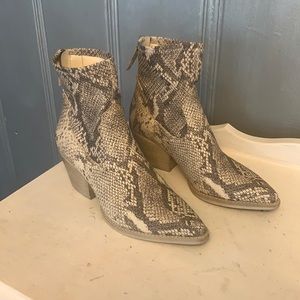 Dolce Vita Shanta snake skin bootie